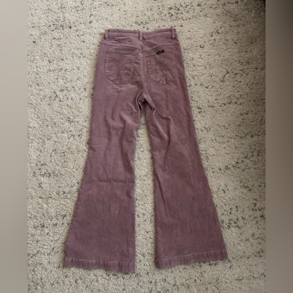 Rollas‎ East Coast Flare Corduroy Jeans Sz 28 in Pink - Picture 5 of 8